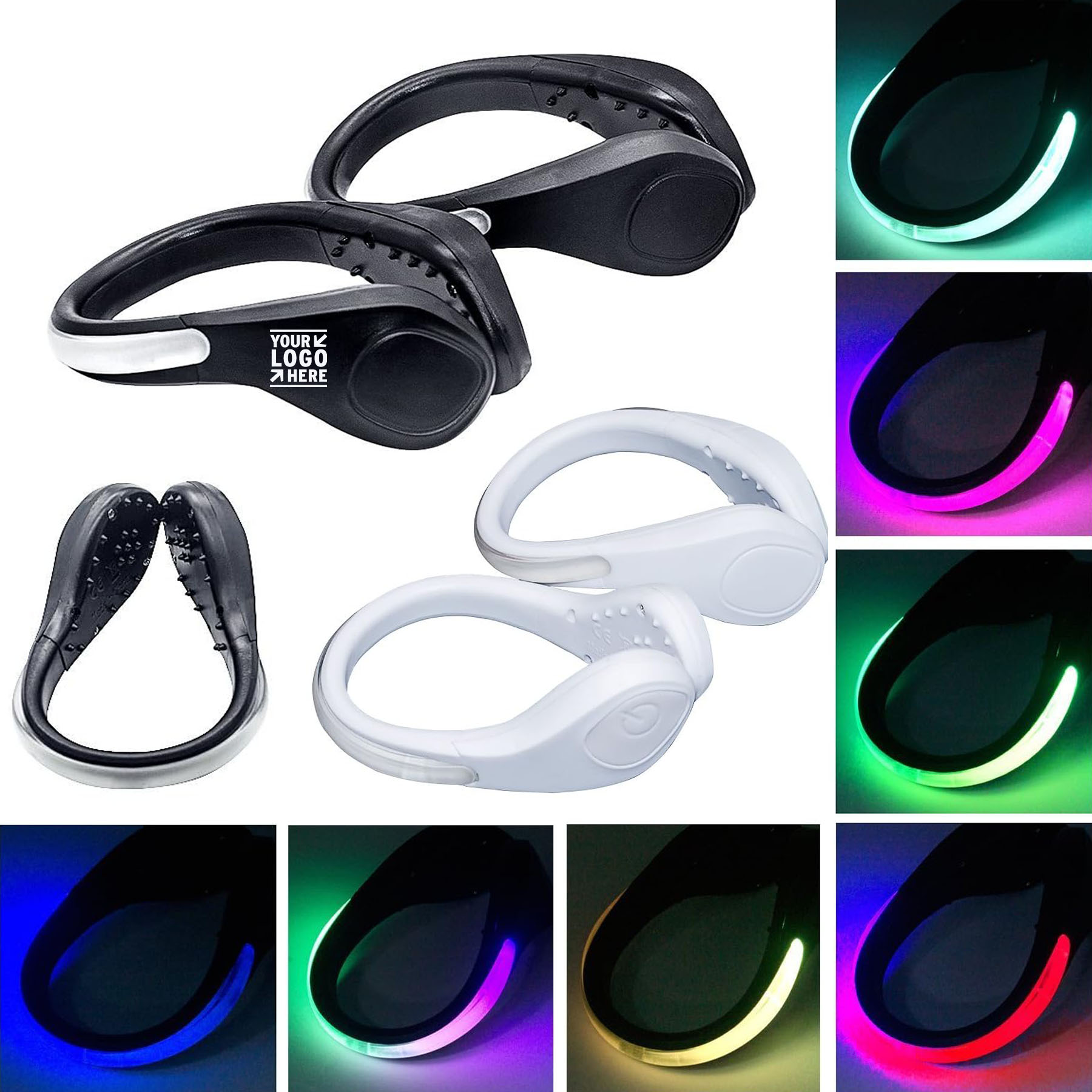LED Flash Shoe Safety Clip Light Runner Reflective Night Running Gear 2