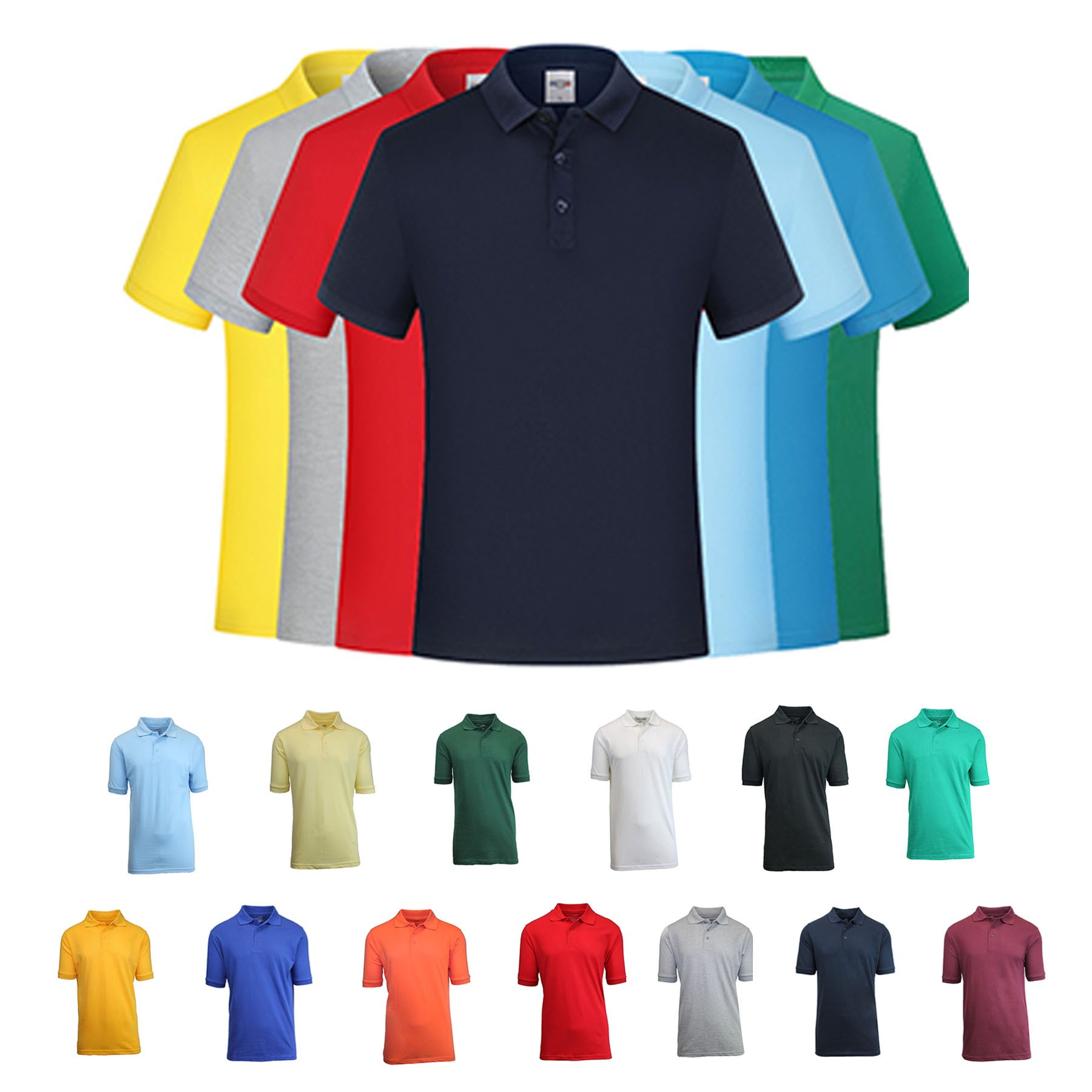 Solid Color Polo Shirt