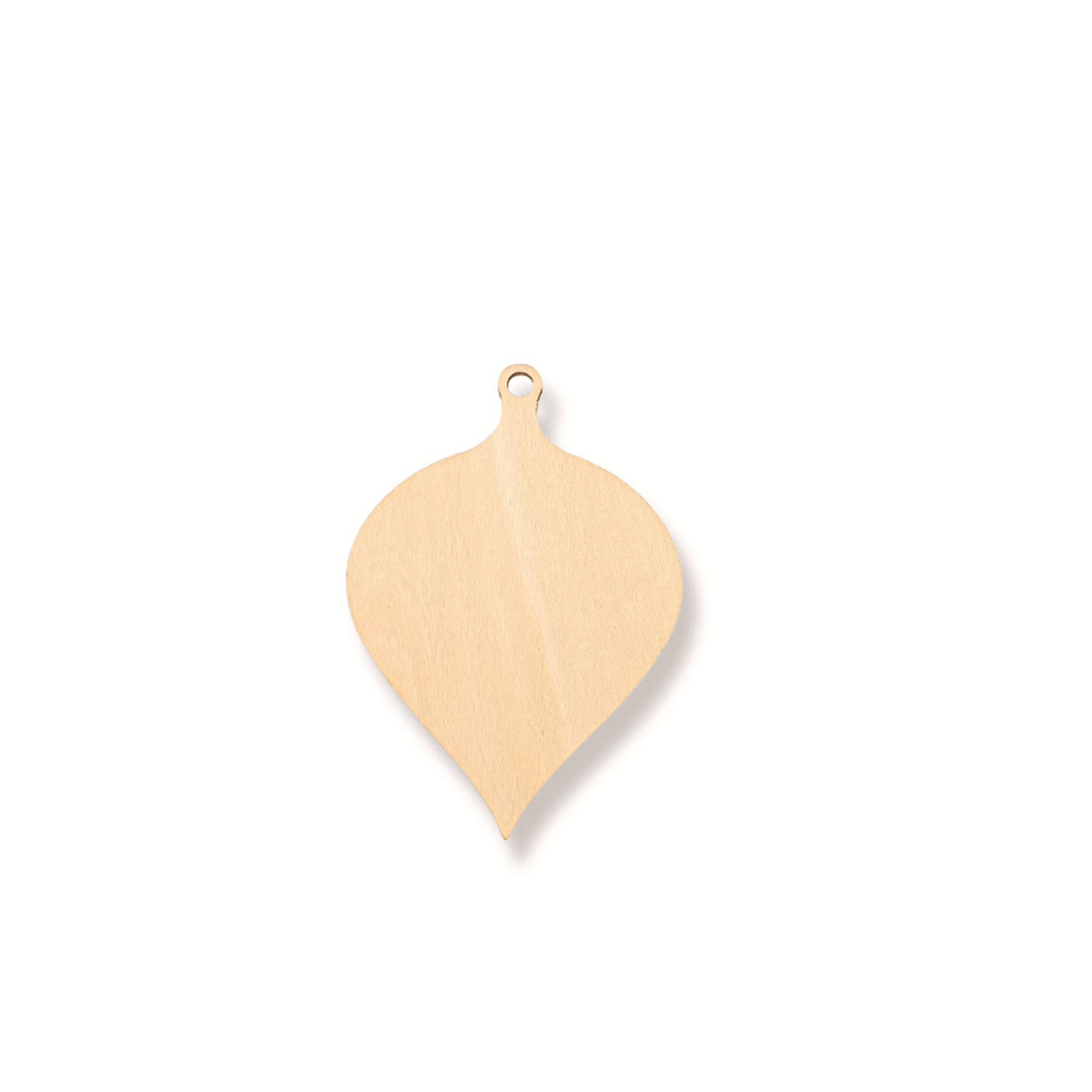 Natural Wood Christmas Tree Pendant 21