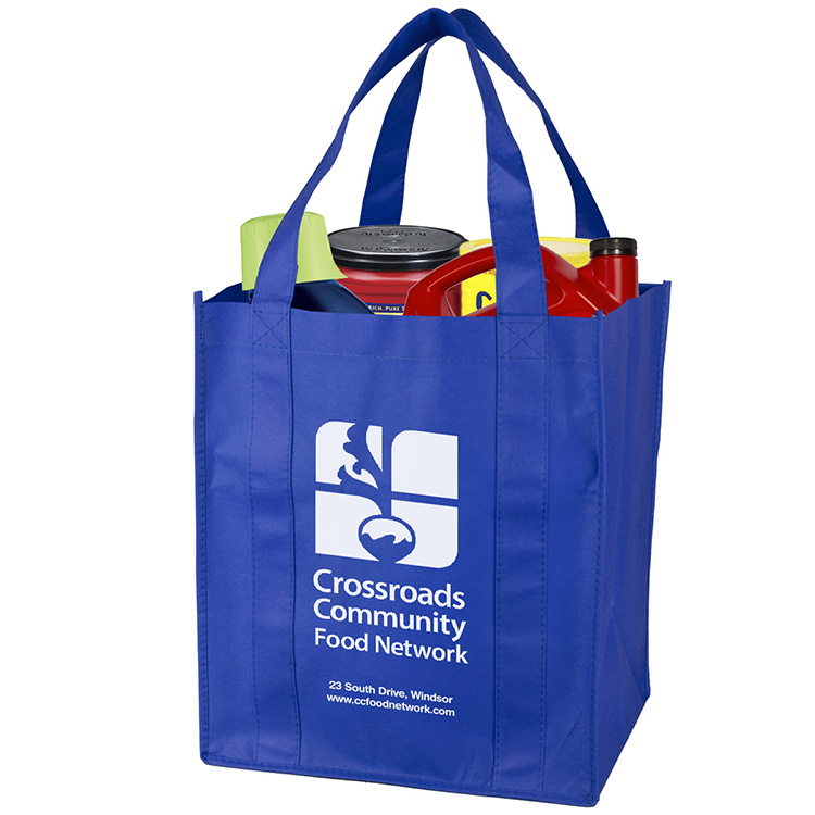 13"W x 15"H x 10"Gusset -"SUPER MEGA" Grocery Shopping Tote Bag 25