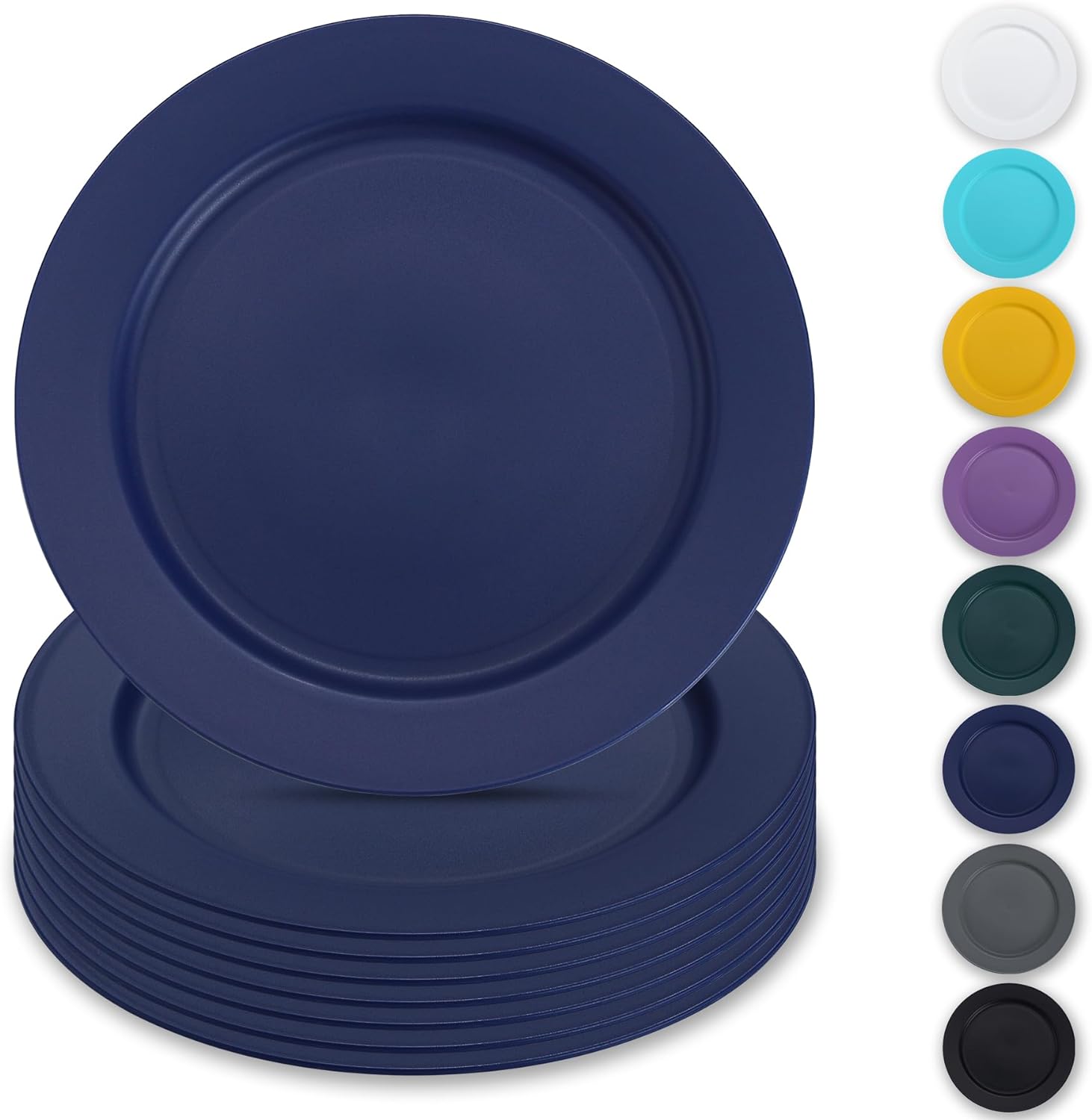 Reusable Flat Dinner Plates 10