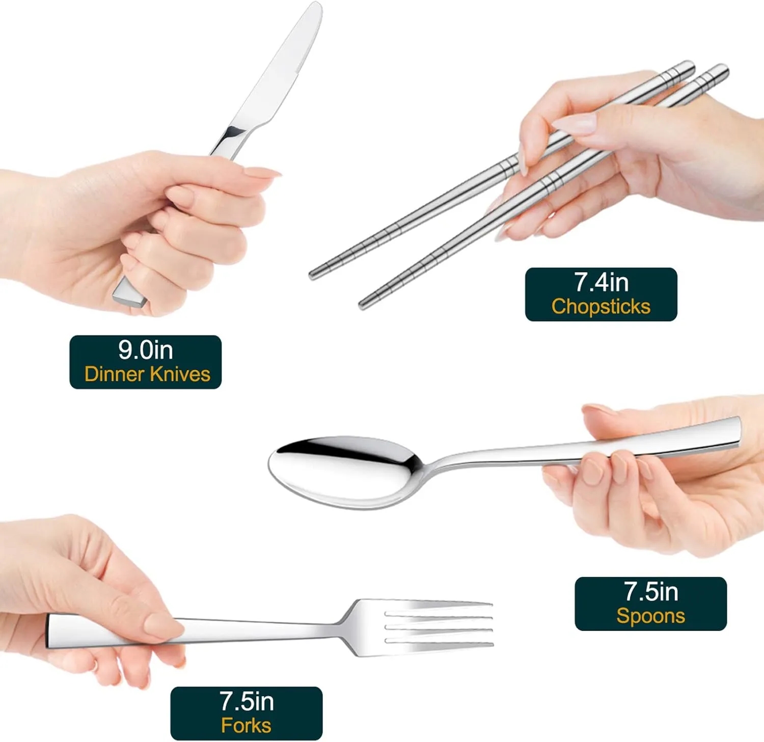 Portable Tableware Travel Utensils with Case 11