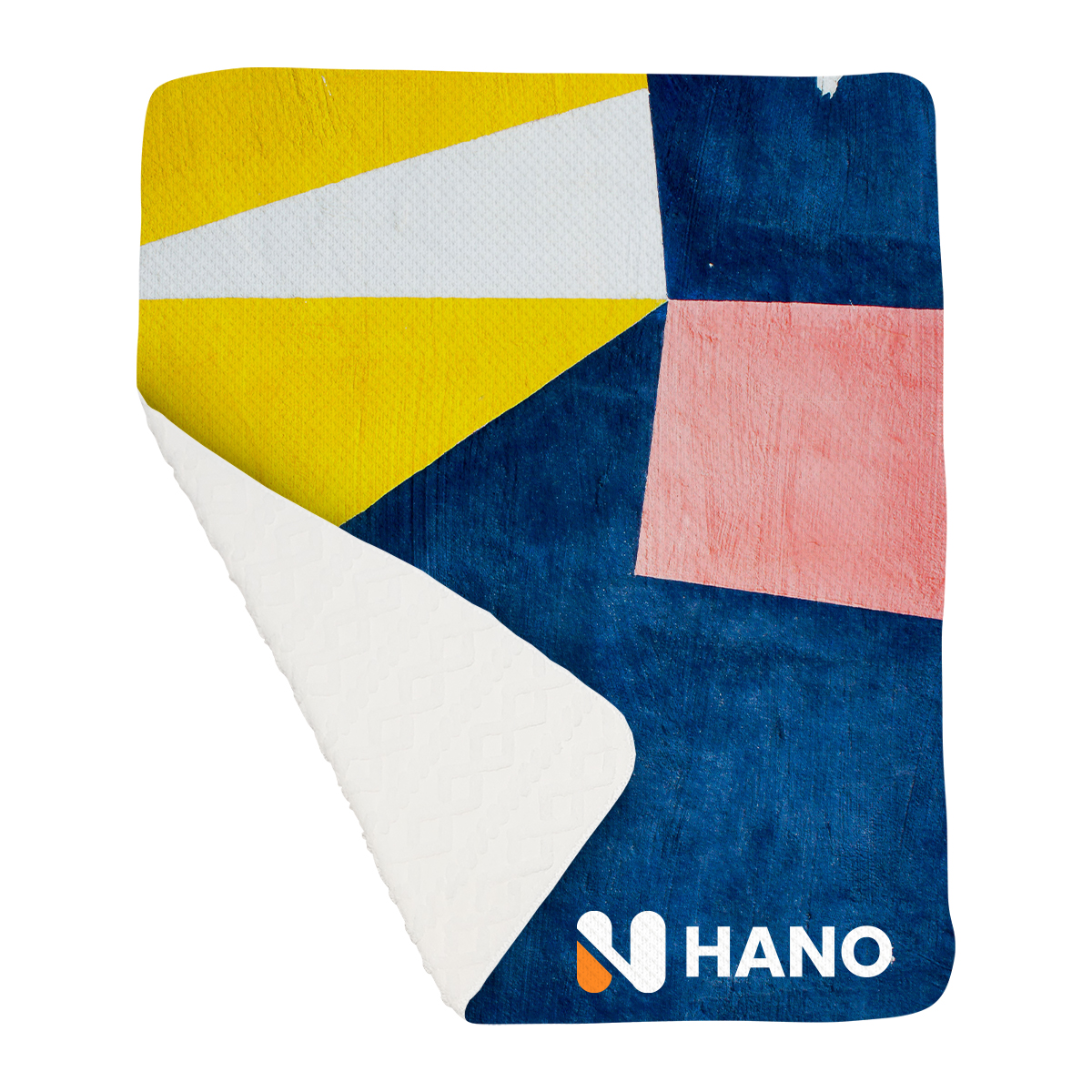 50" X 60" Argyle Knit Sherpa Blanket