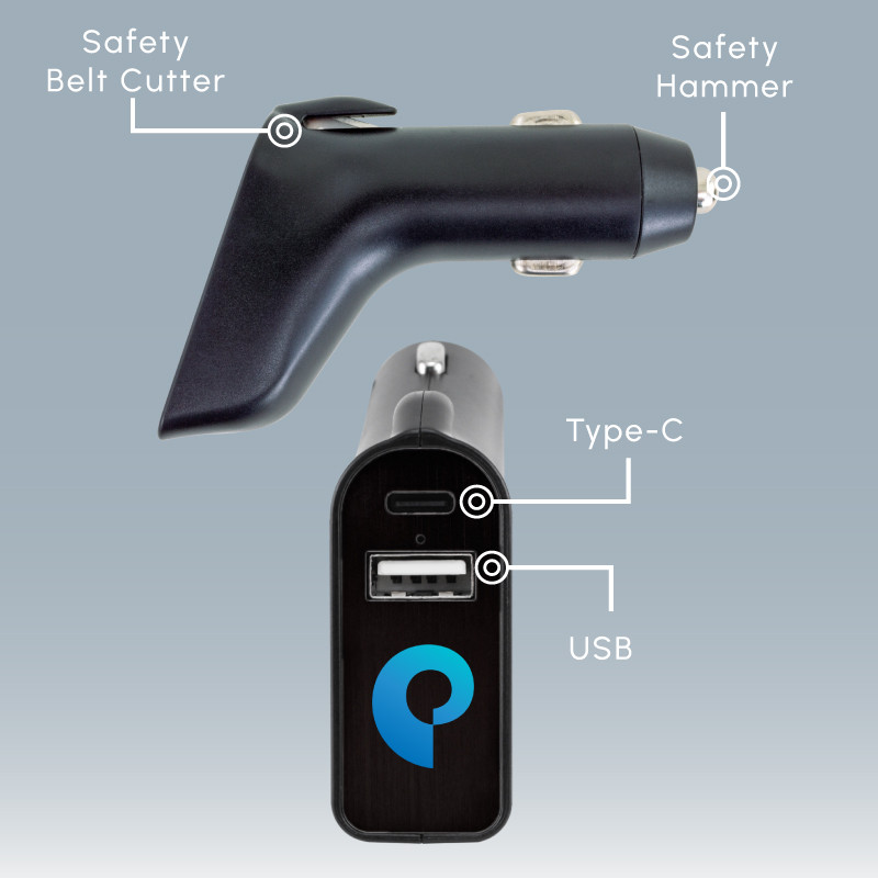 Rescue Car Charger with Type-C 7