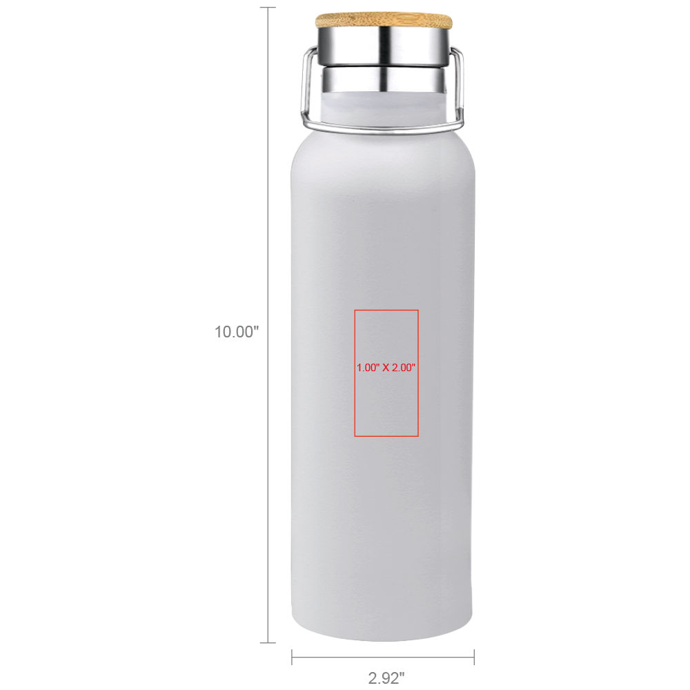Smith 20oz Stainless Steel Bamboo Cap Water Bottle