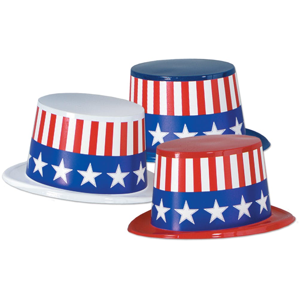 Patriotic Topper Hats - Assorted One Size 2
