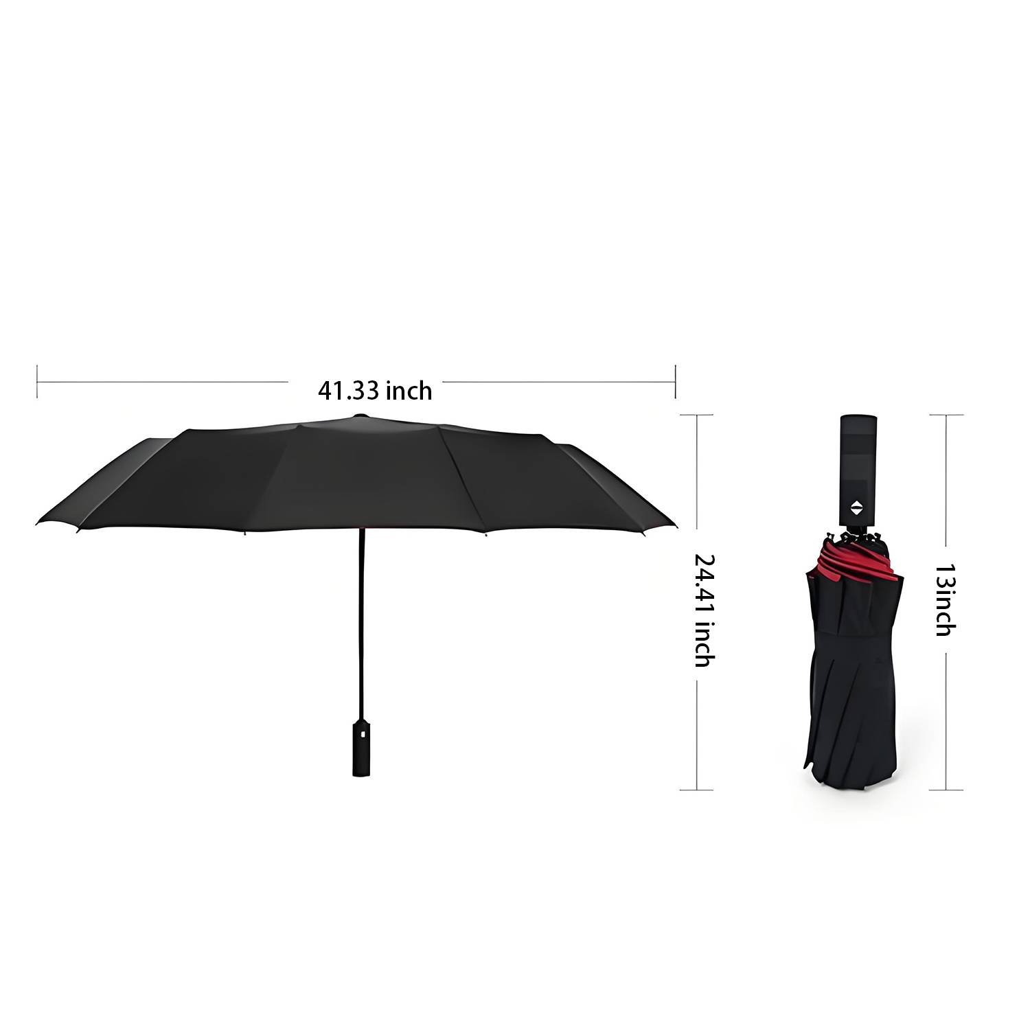 41" Travel Umbrella W/ Double Canopy 4