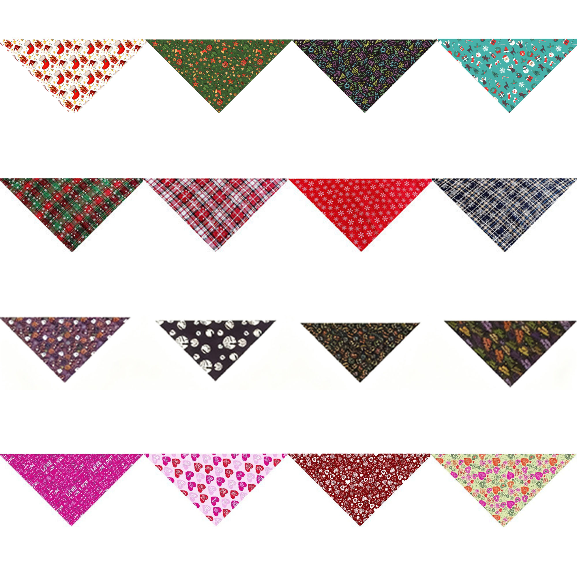 Full-Color Custom Festive Pet Bandana 1