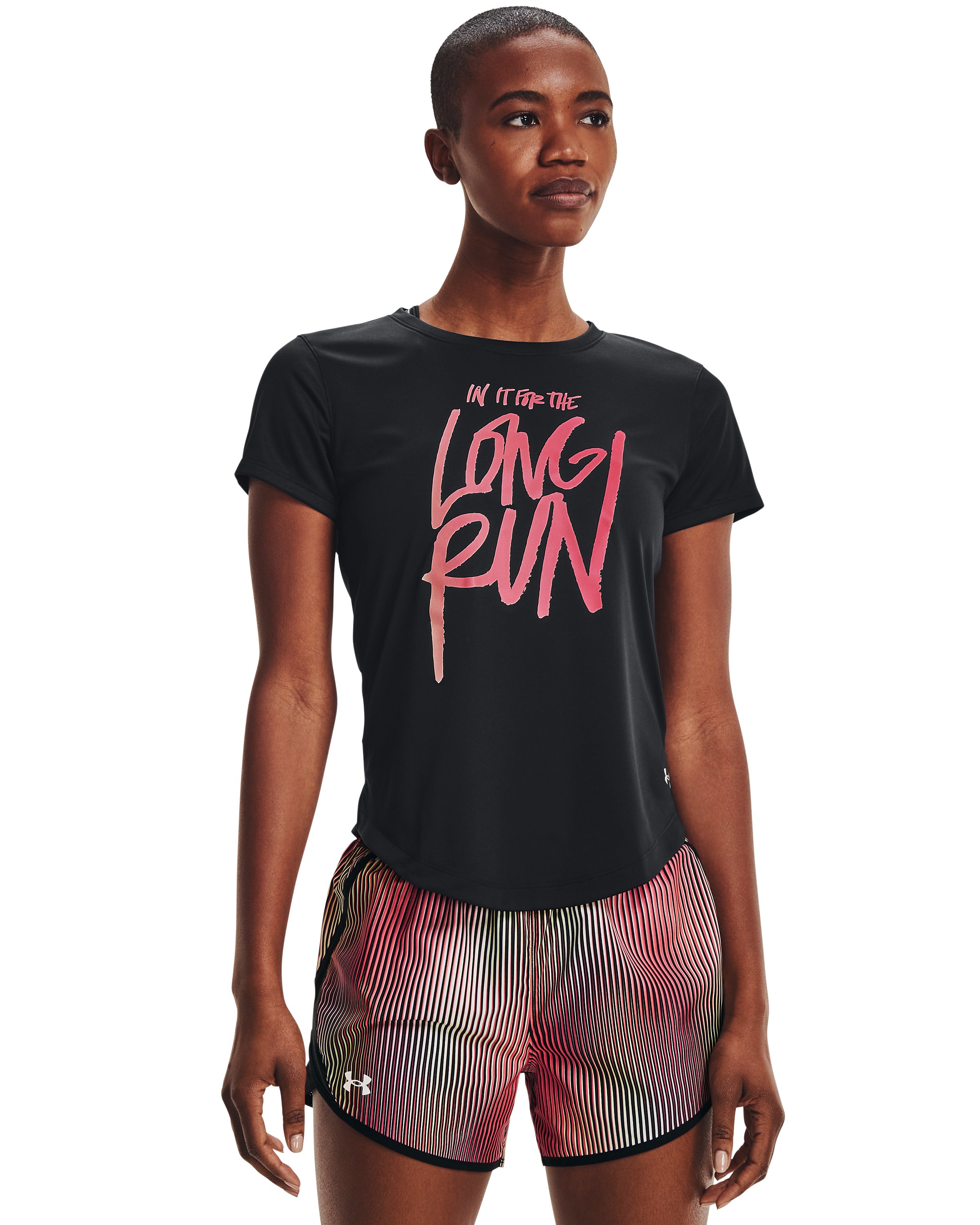 UA Long Run Graphic Women's Short Sleeve 5