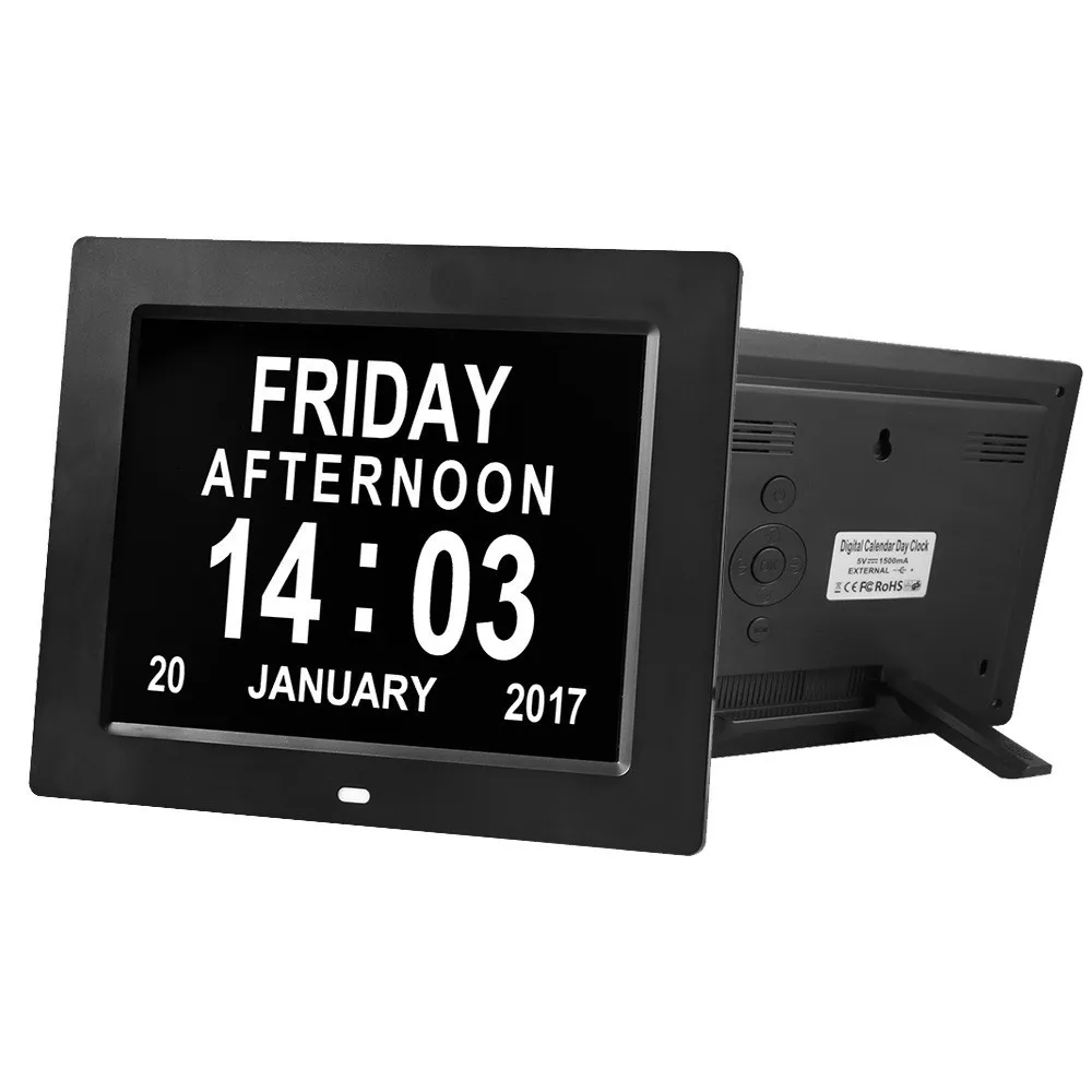 Dementia Elderly Clock Large Digital for Seniors With Date 4
