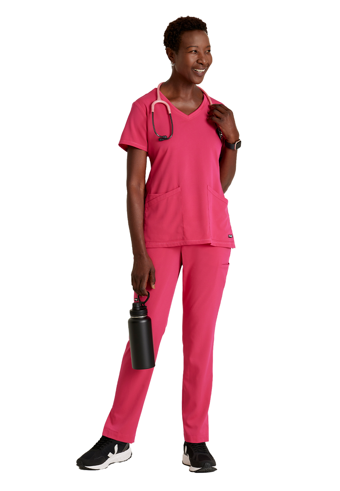 Grey's Anatomy Spandex Stretch - Women's Three-Pocket V-Neck Serena Scrub Top 46