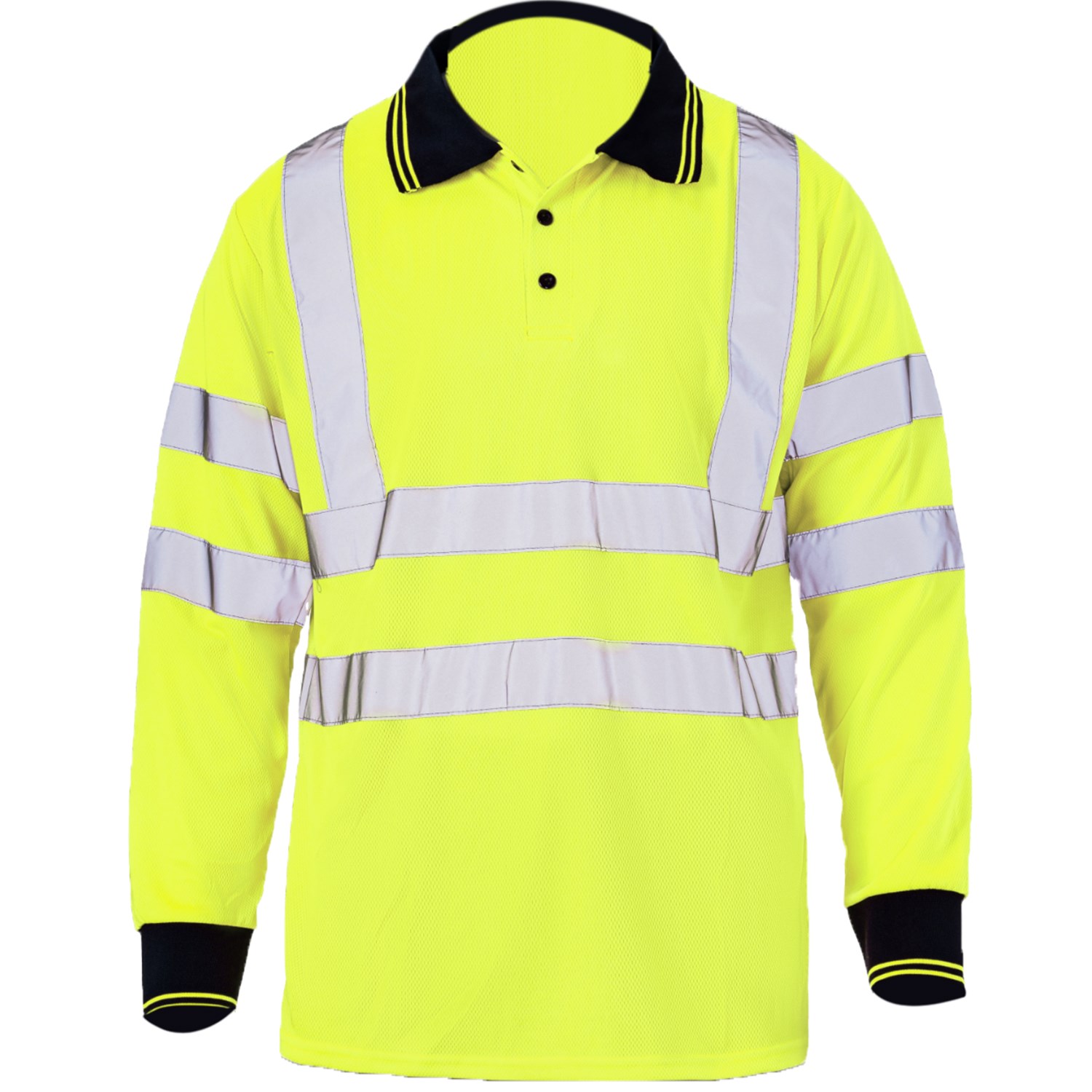 Class 3 Safety Polo with Double Band 2" Reflective Tape 6