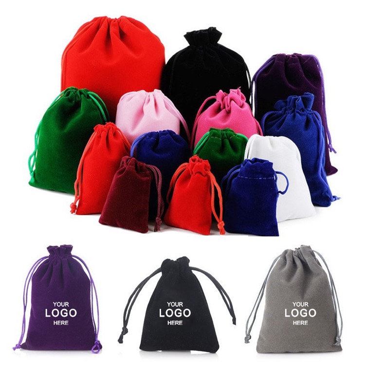 Drawstrings Velvet Gift Bags 2