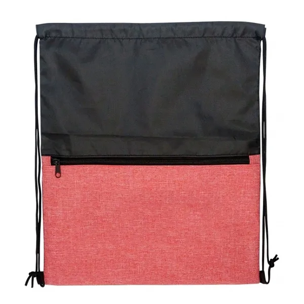 Two-Tone Heather Drawstring Bag 5
