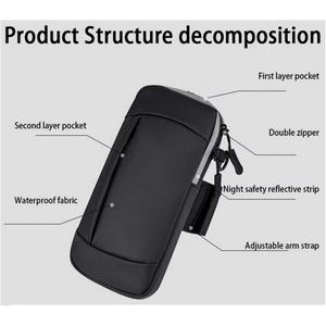 Men's and Women's Mobile Phone Accessories Sports Outdoor Arm Bag 5