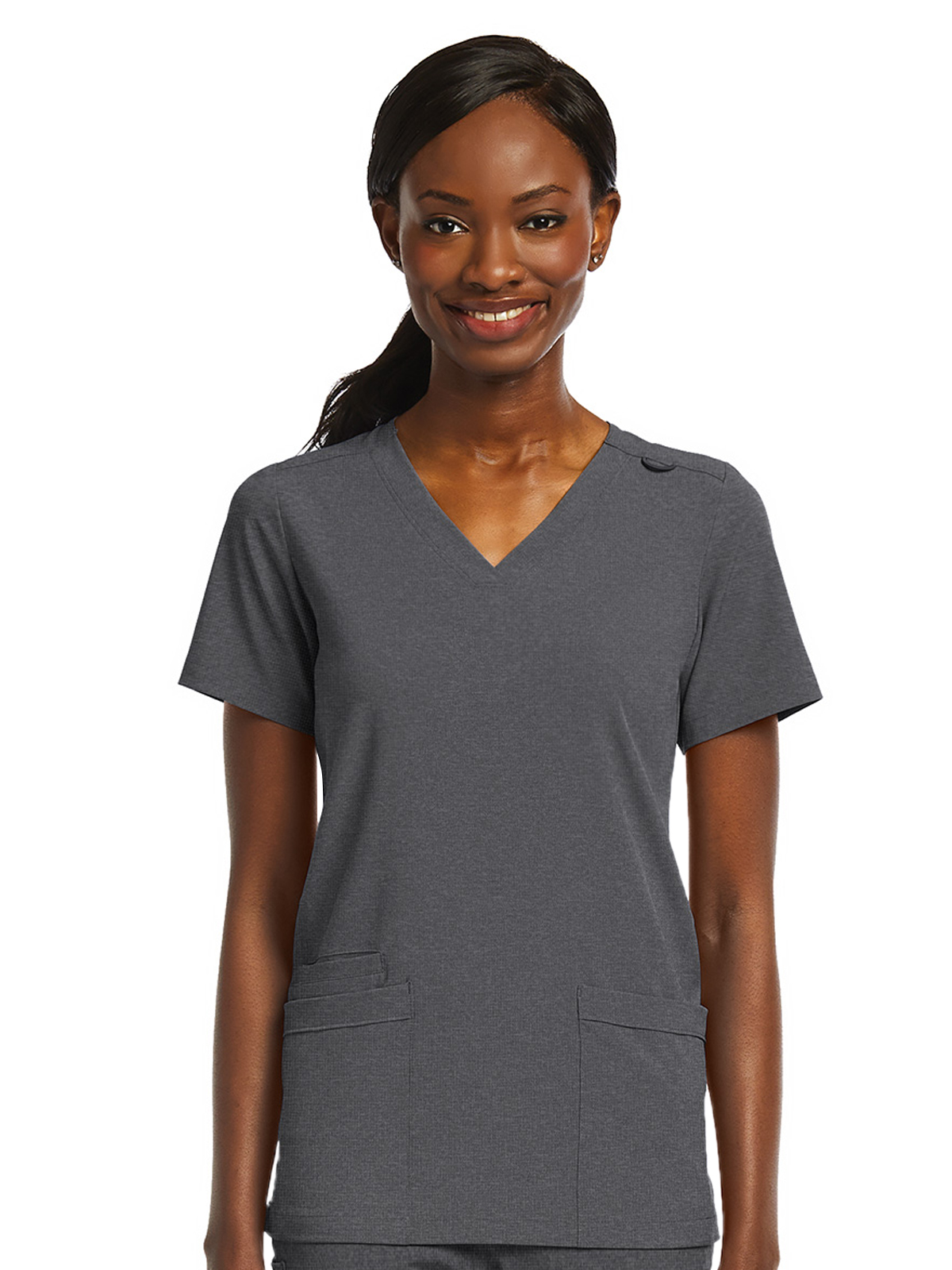 ScrubJoy Originals - Women's Fitted Two-Pocket V-Neck Top 5
