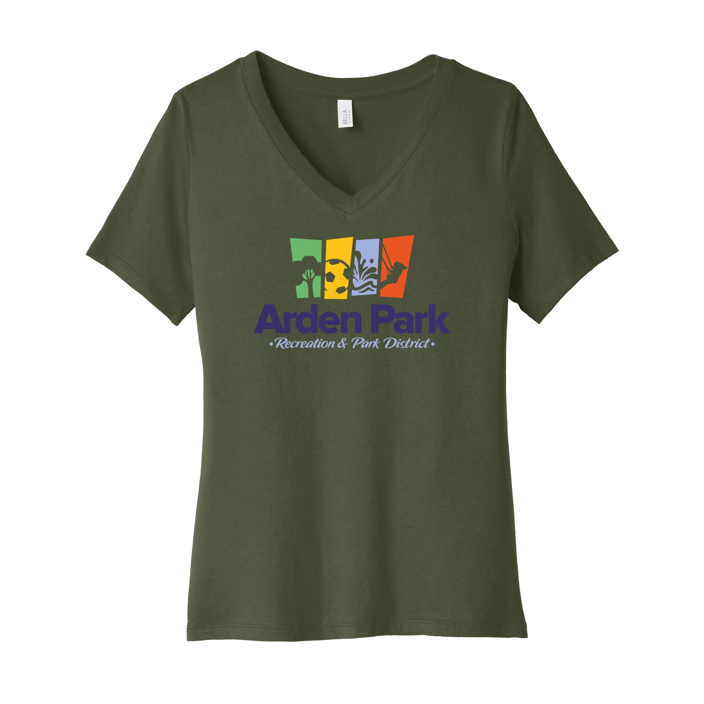 Bella+Canvas Ladies' Relaxed Jersey Short-Sleeve V-Neck 3
