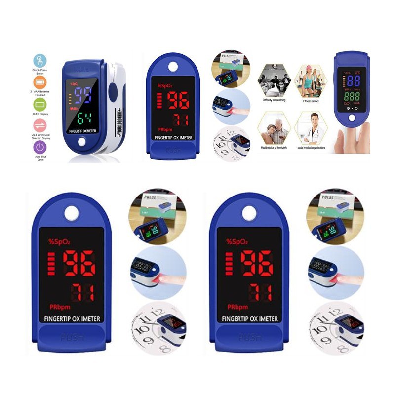 Fingertip Pulse Oximeter (Blue)