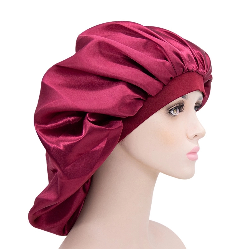 Double Side Bucket HatHeadscarf Sleeping Bonnet Hair Wrap 4