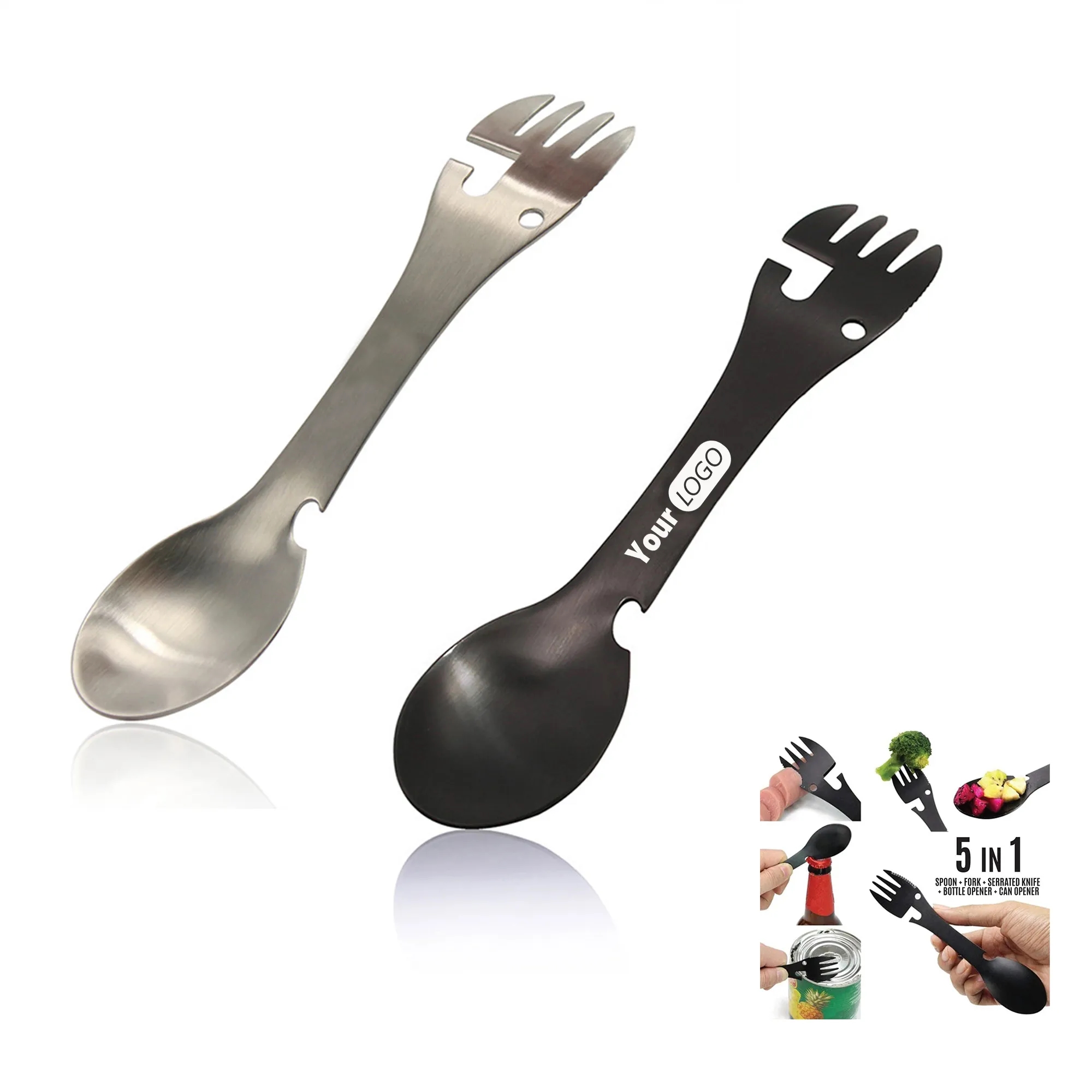 Camping Fork & Spoon - 5 in 1 Multi-function 1
