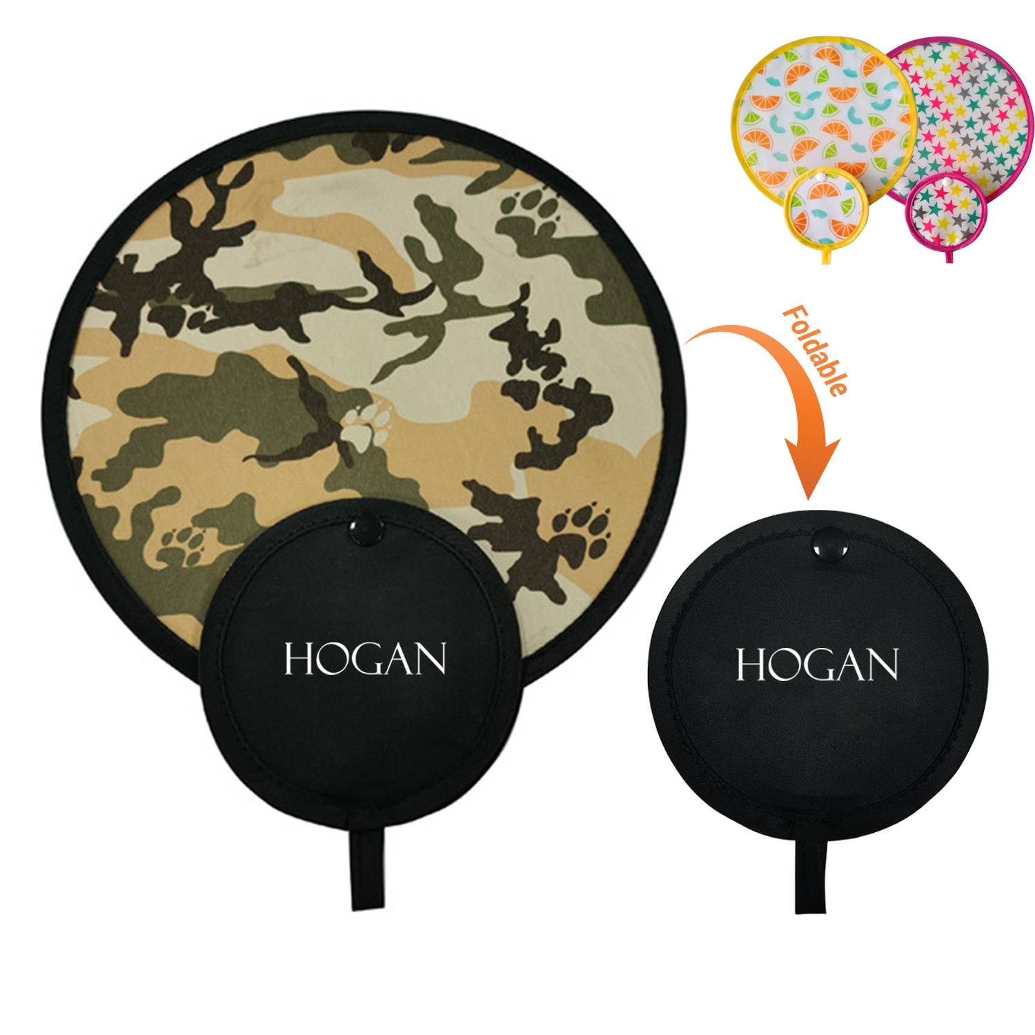 Customized Polyester Folding Flying Disc Fan Saucer