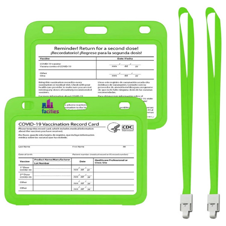 Vaccine Card Sleeve & Lanyard Set 5