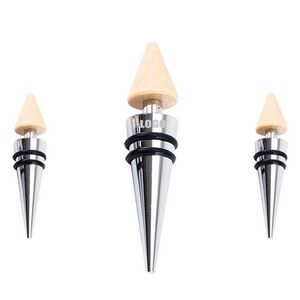 Wooden Cone Shaped Wine Cork Bottle Stopper 4