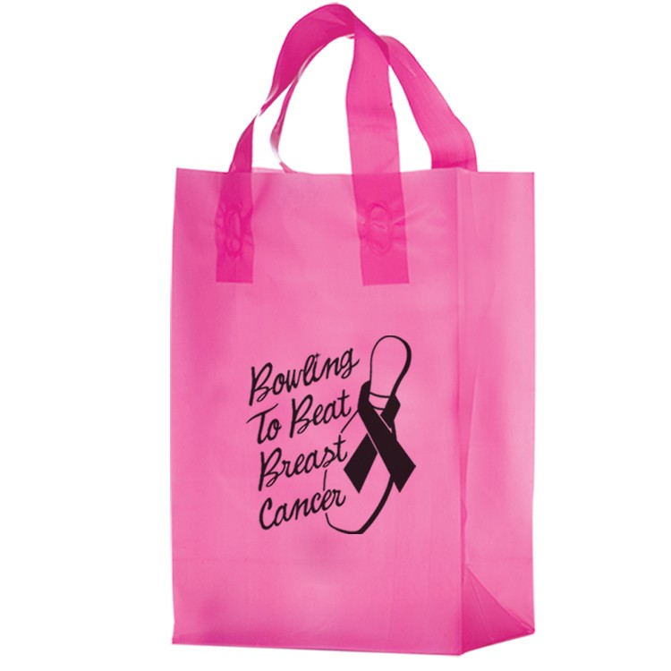 Color HDPE Frosted Soft Loop Shopper - Awareness Bag 3