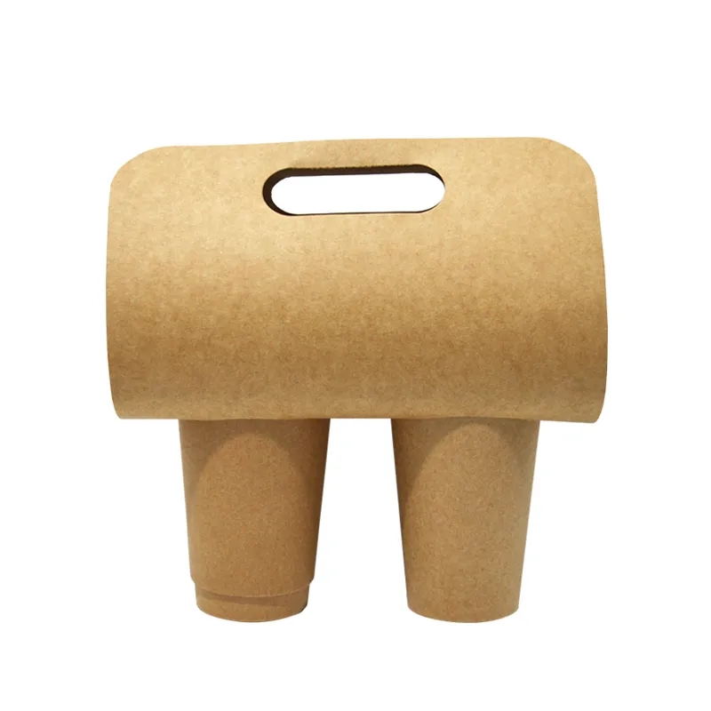 Disposable Take-away Cup Holders with Handle 4