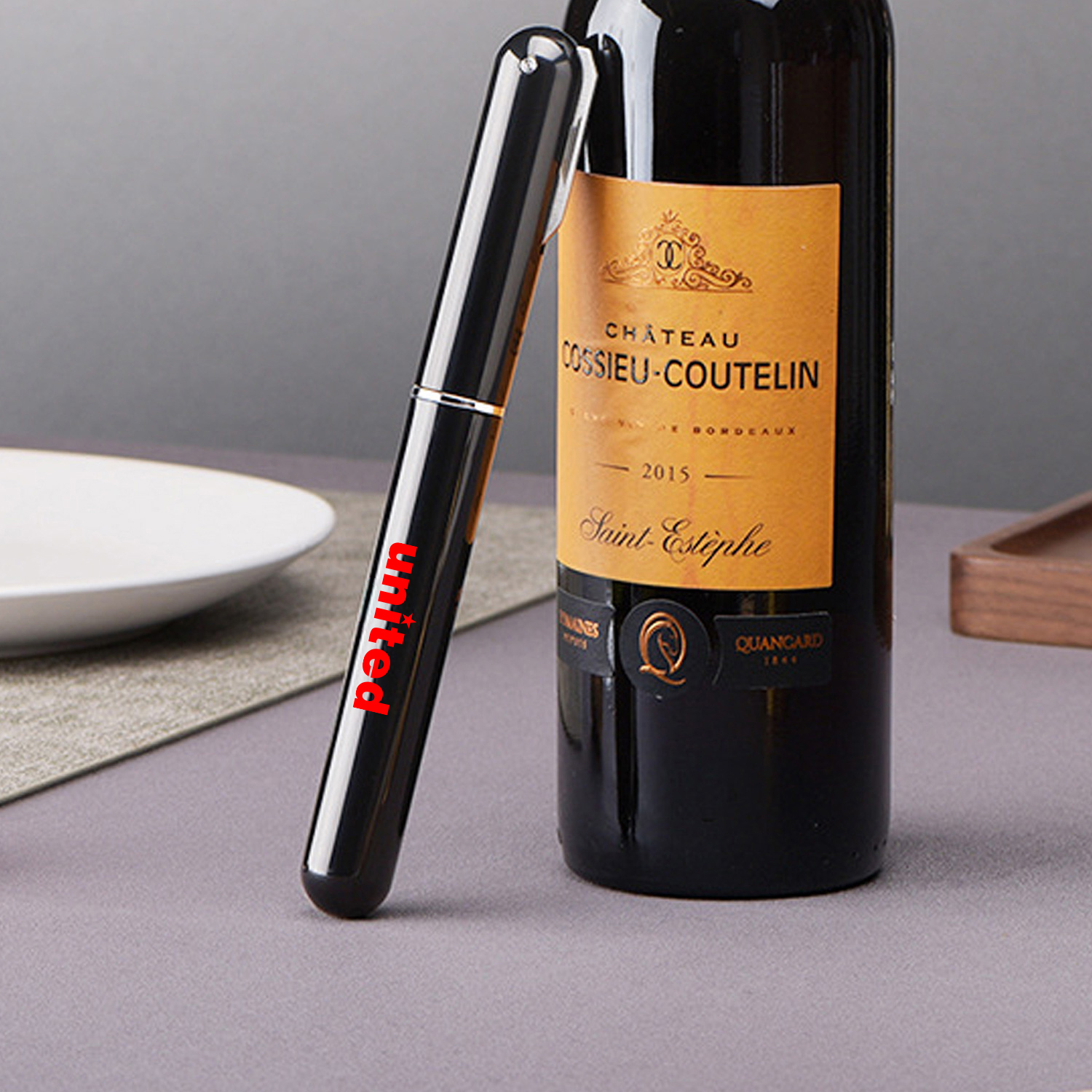 WineVault Air Pressure Wine Opener Set - Stainless Steel Needle, Opener, Pourer & Stopper 4