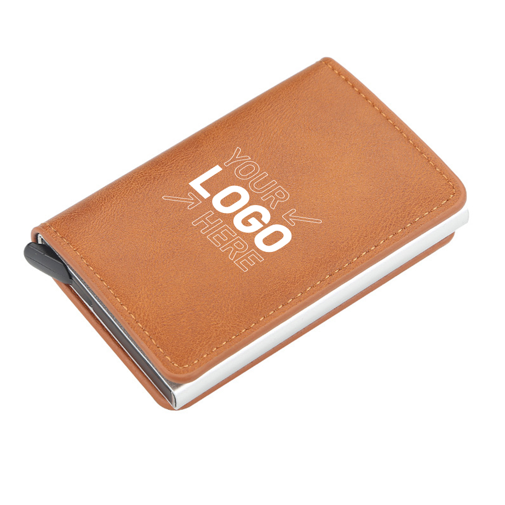 RFID Slim Wallet Pop-up Credit Card Holder With Money Clip 7