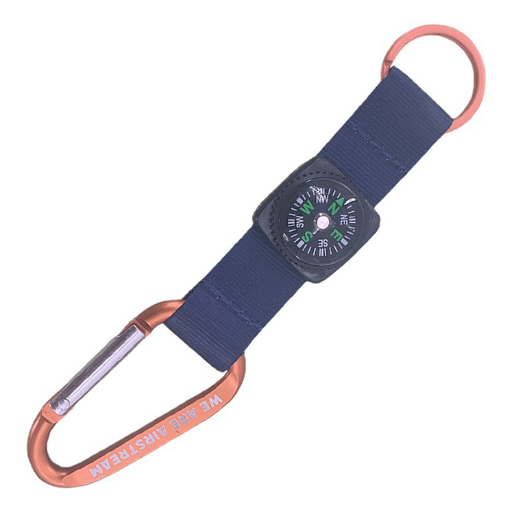 Lanyard with a Caompass and Carabiner 2