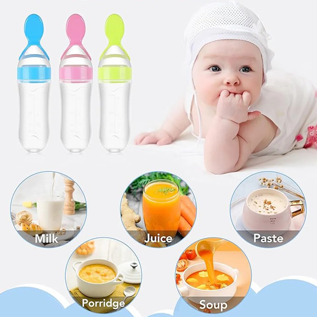 Baby Feeding Spoon Bottle Food Dispenser 4