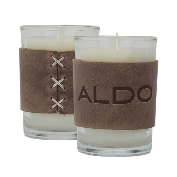 Harper 8 oz. Leather Wrapped Candle 24