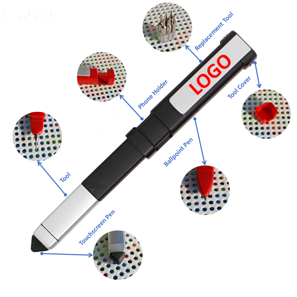 Phone Holder Screwdriver Touch Ballpoint Pen 4