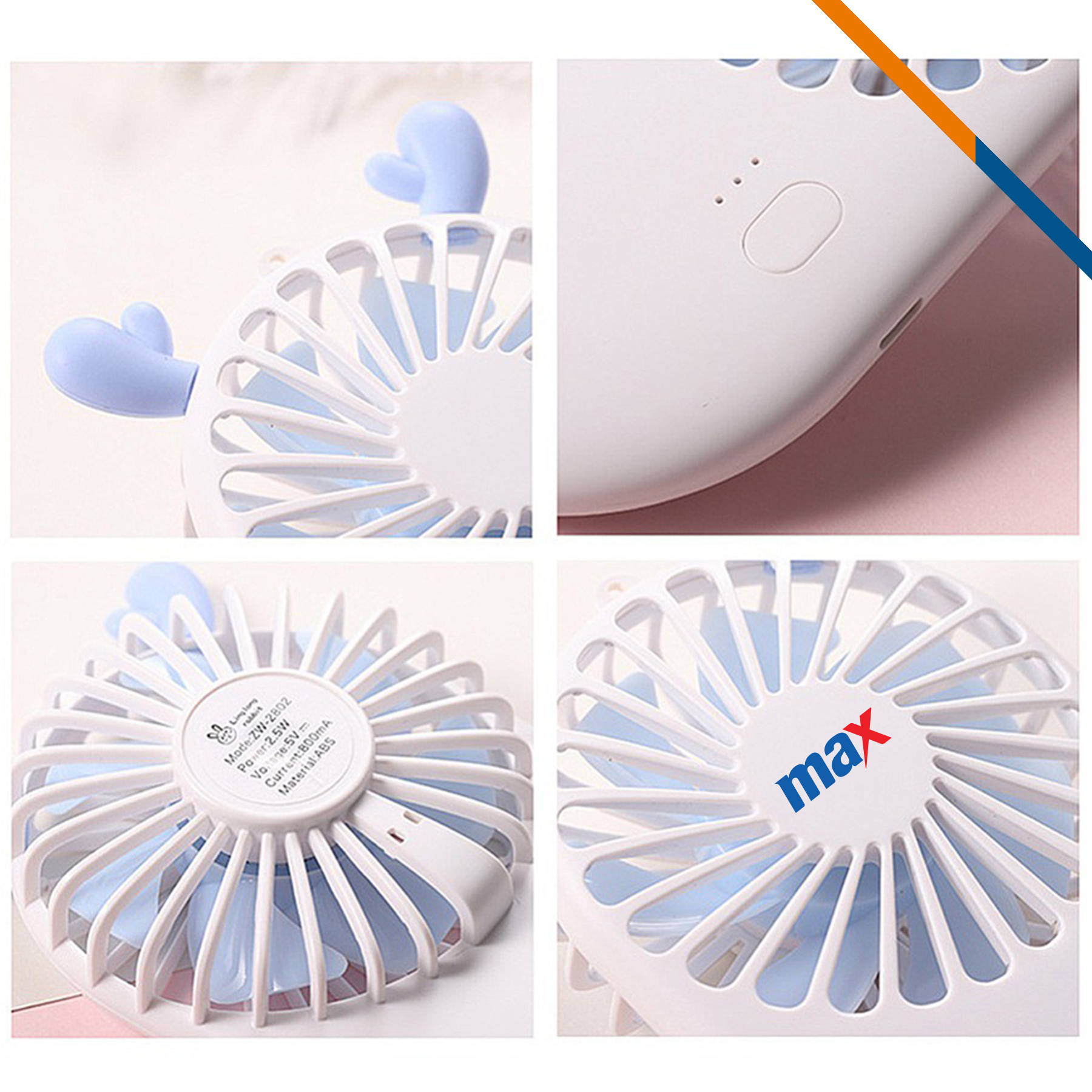 AirGust Portable Turbo Handheld Fan 2