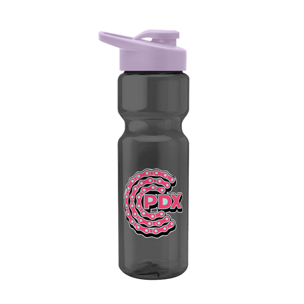 Blazer 28oz Transparent Bike Bottle w/Drink-thru Lid 1603