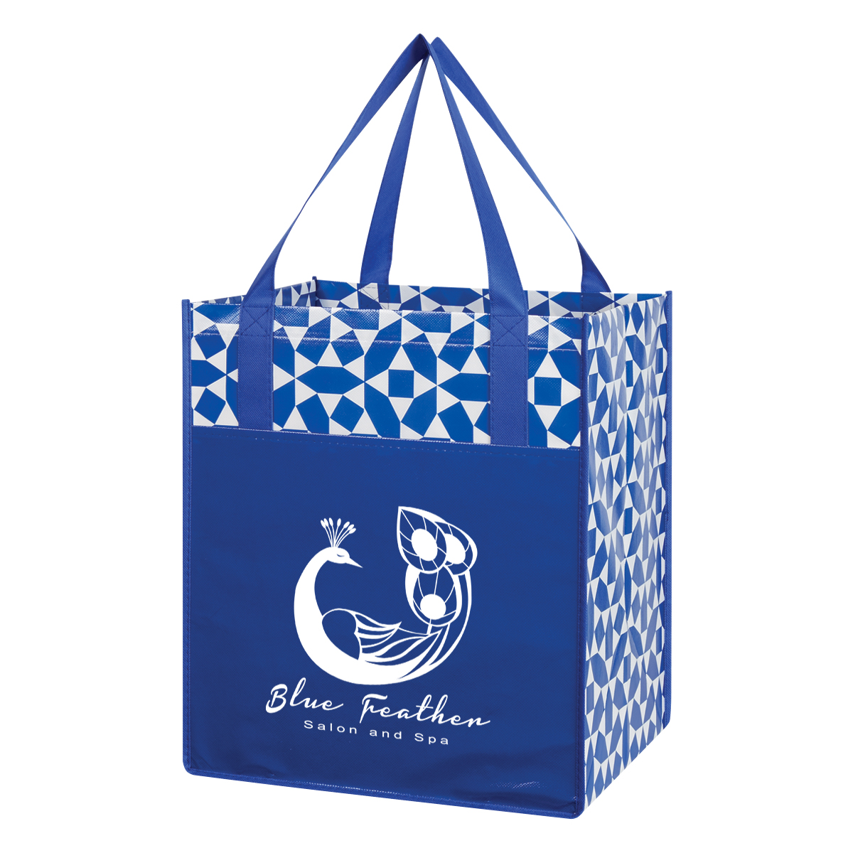 Non-Woven Geometric Shopping Tote Bag 7
