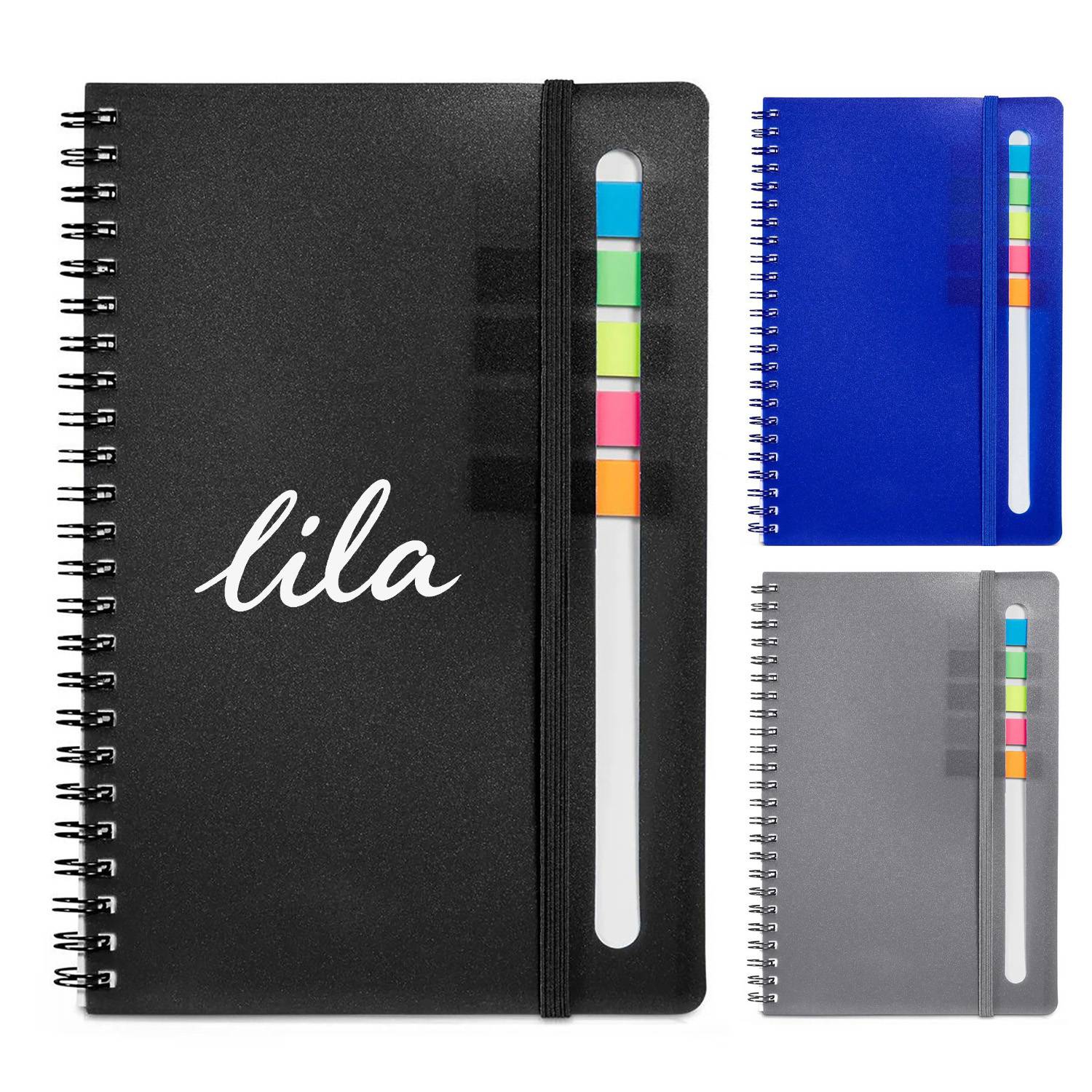 PP Cover Spiral Notebook w/ Elastic Band 2