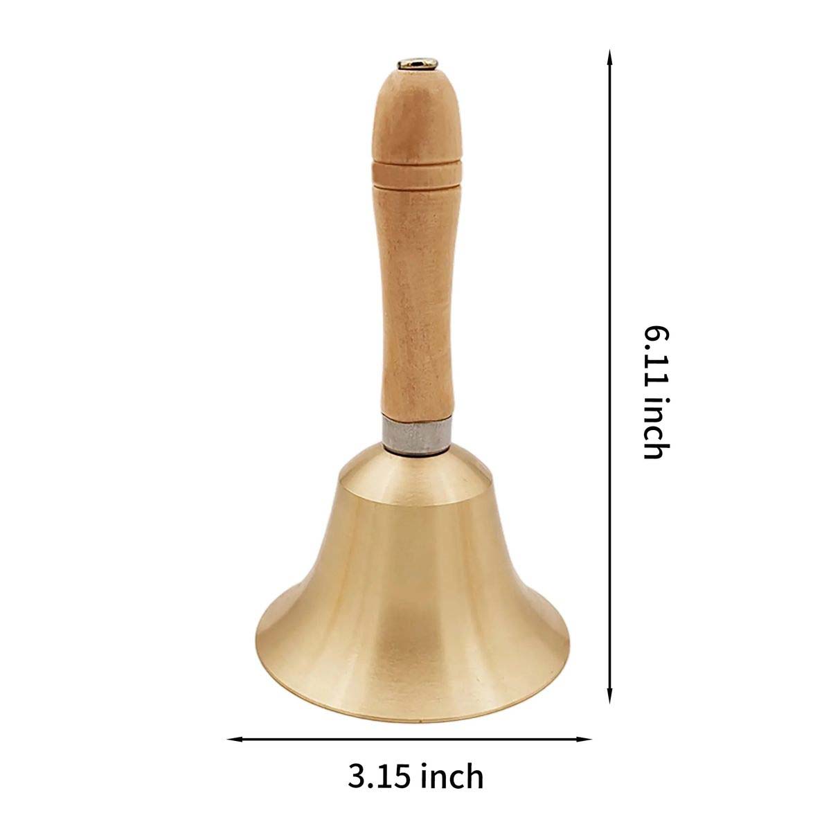 Elegant Brass Hand Call Bell for Indoor and Outdoor 2