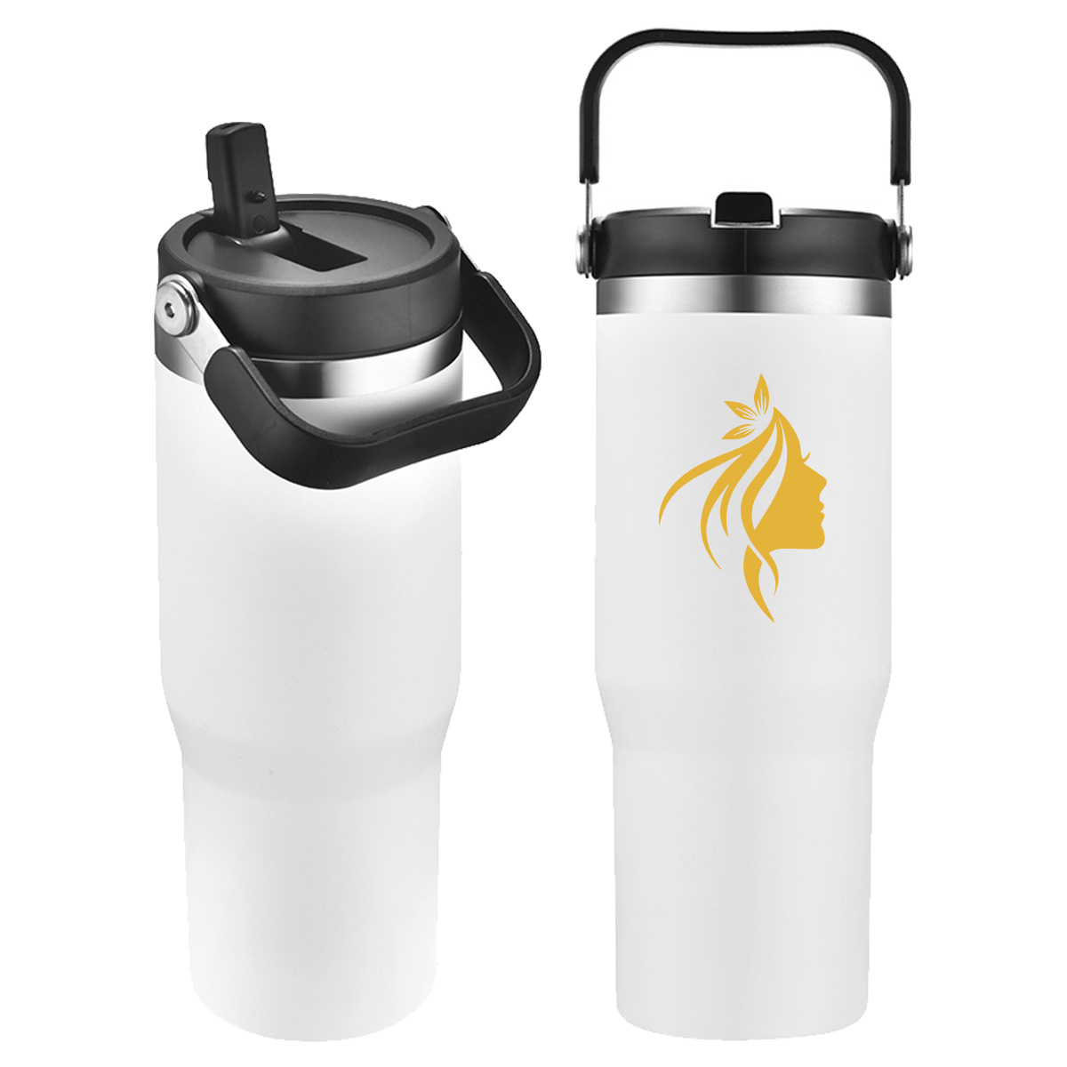 EcoSip 30OZ insulated Tumbler With Integrated Swivel Handle 16