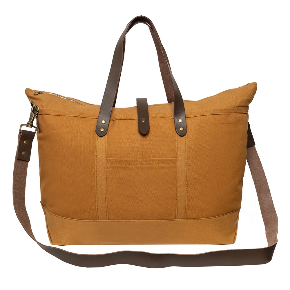 18 oz Luxury Ventura Weekender Canvas Travel Bag 7
