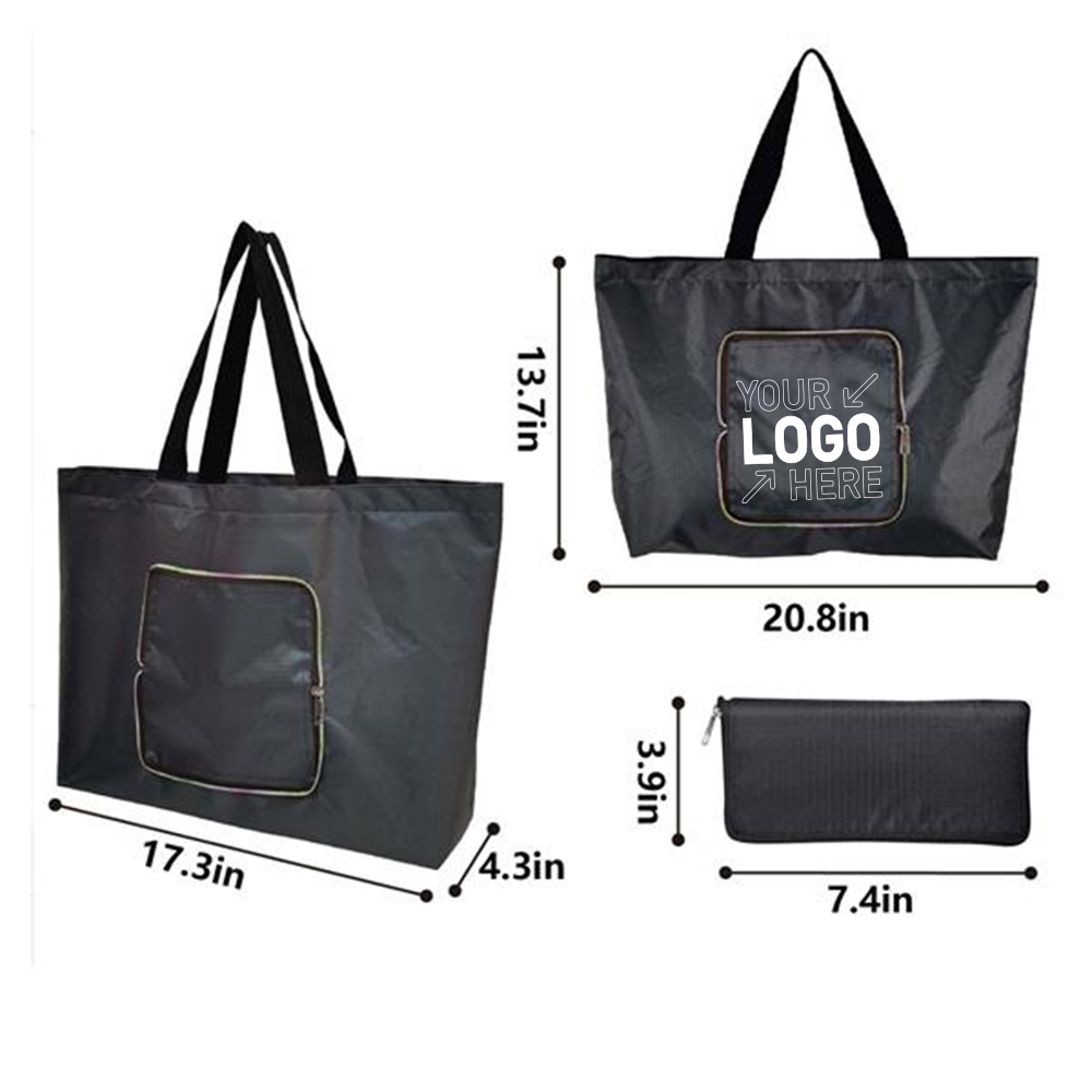 Large Capacity Lightweight Shopping Tote, custom tote bag with logo imprint 3
