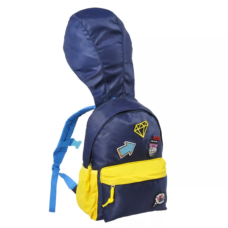 School Backpack with Hat 2