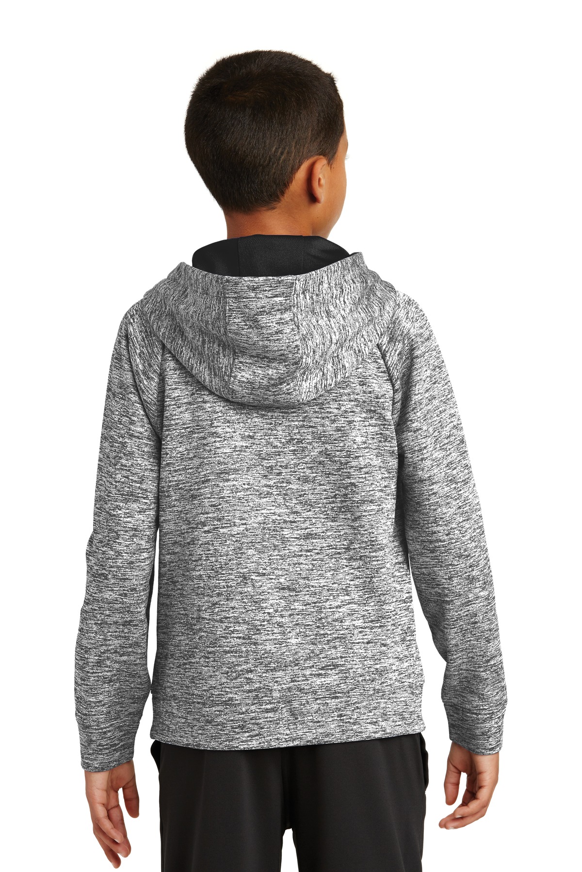 Sport-Tek Youth PosiCharge Electric Heather Fleece Hooded Pullover. YST225 33