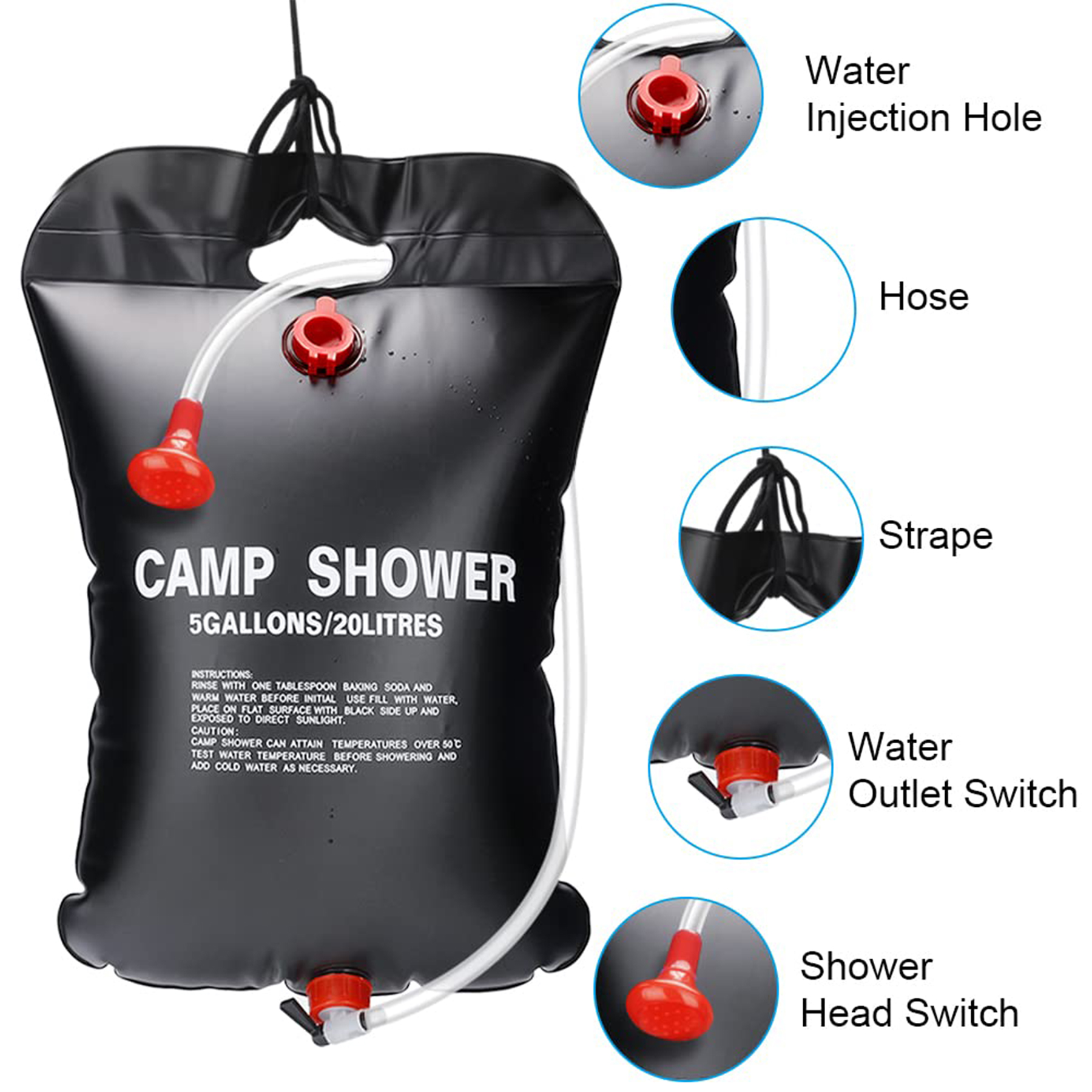Camping Solar Shower Bag 2