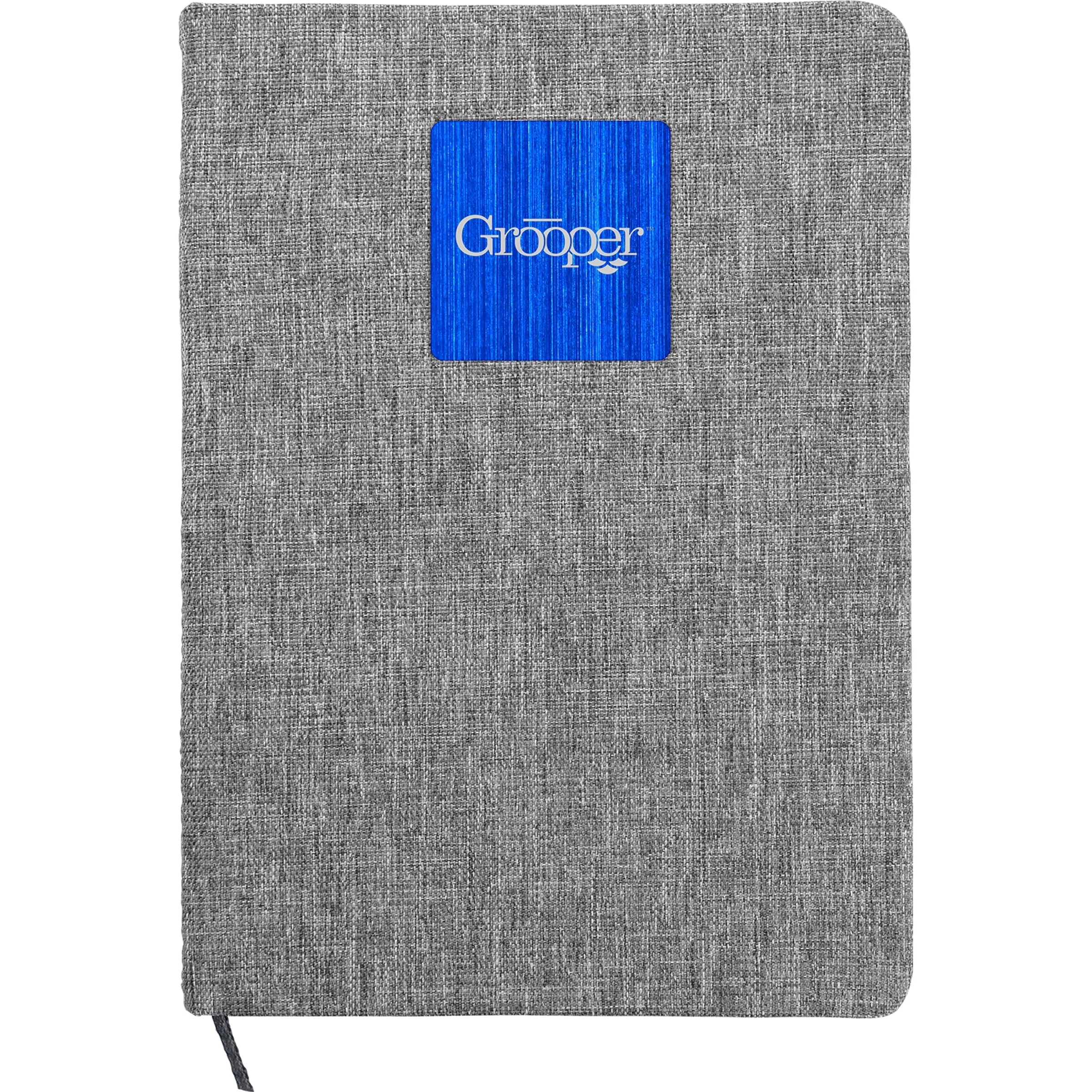 Heathered Recycled Notebook with Metal Accent 6