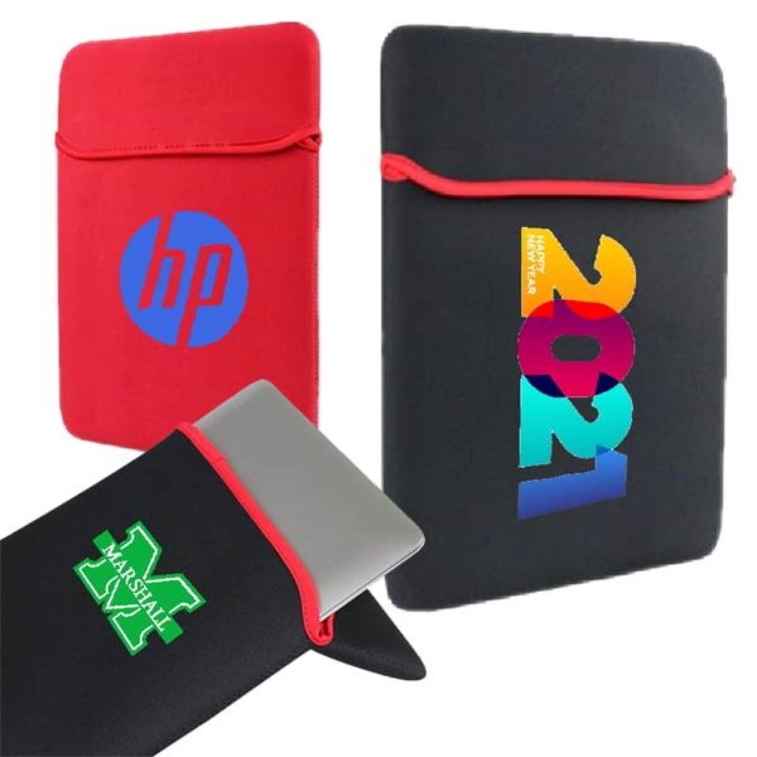 Reversible neoprene Multifunctional Laptop sleeve 3