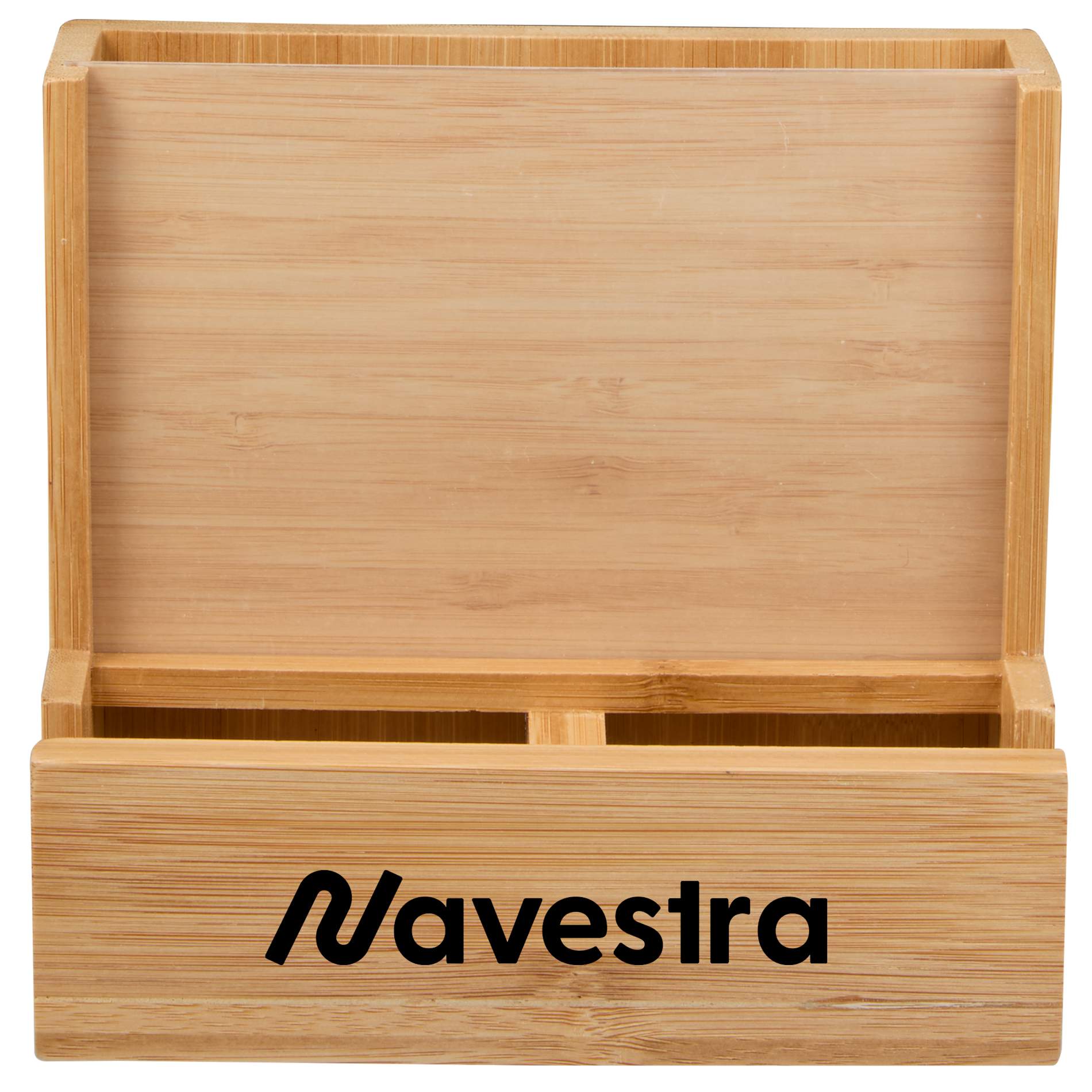 FSC® 100% Bamboo Photo Frame Desktop Organizer