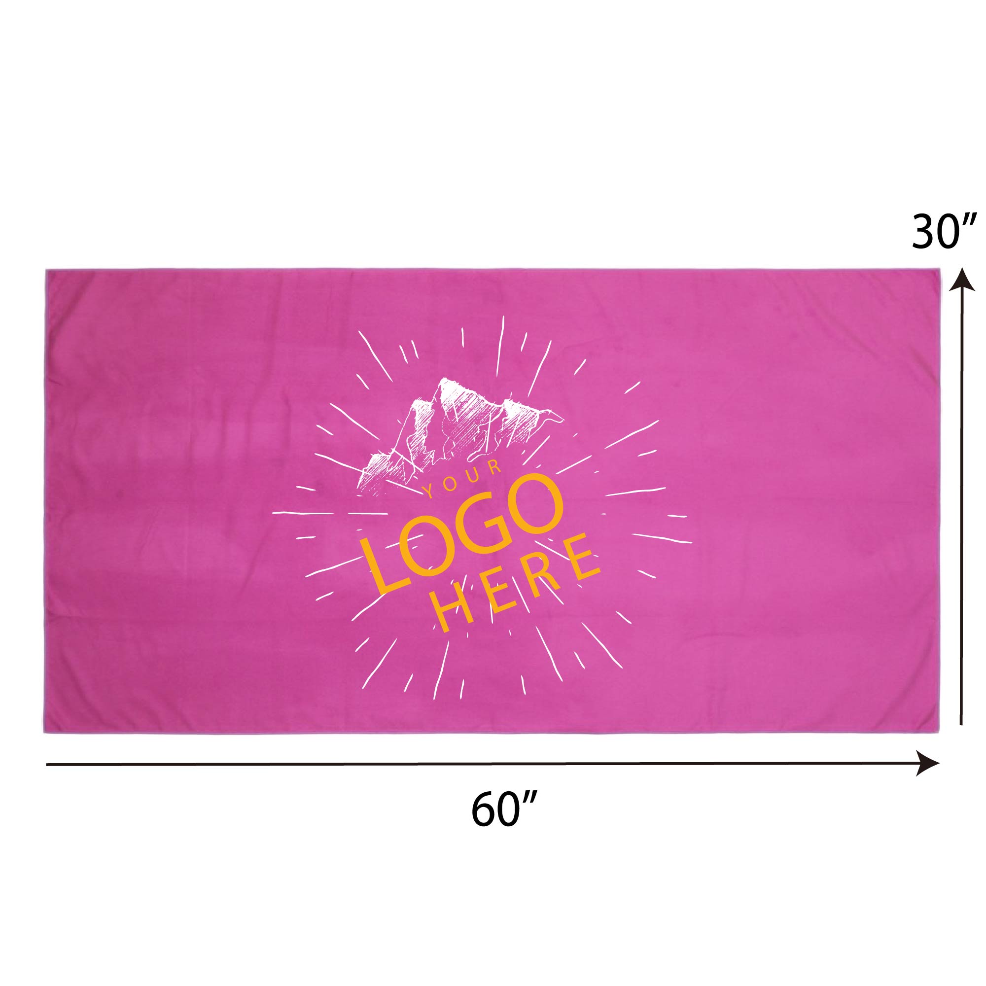 Full Color Microfiber Beach Towel 1